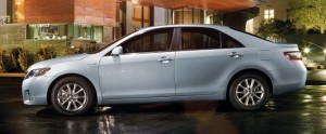 To the casual observer, it's just a stylish sedan. But we know this 2010 Toyota Camry is a hybrid. (photo via Toyota.com)